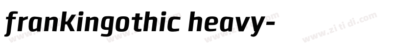 frankingothic heavy字体转换